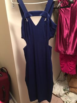 Bebe royal blue dress