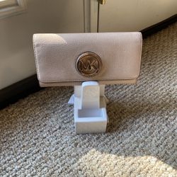 Michael Kors Tan Wallet with Gold Logo