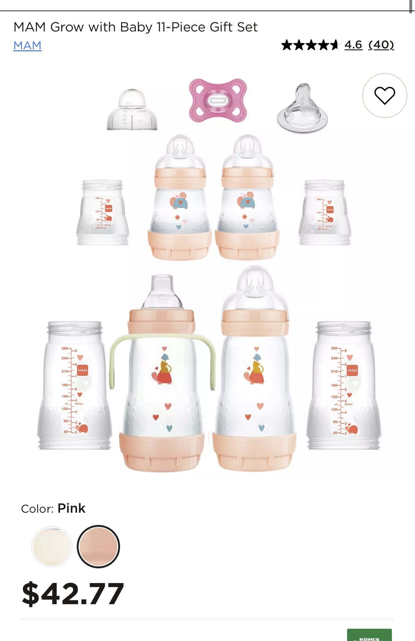 MAM Bottles Grow with Baby 11-Piece Gift Set