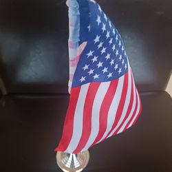USA Desk Flag With Stand 13"