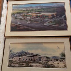 Historical Framed El Paso Portrait Art