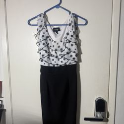 Black & White Polkadot Dress