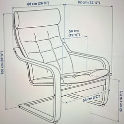 Poang Armchair With Ottoman 