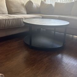 black coffee table 