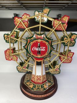 1999年　Coca-Cola franklinmint 回転観覧車　オルゴール Awesome Vintage Coca Cola Franklin Mint Collectable Wind-Up