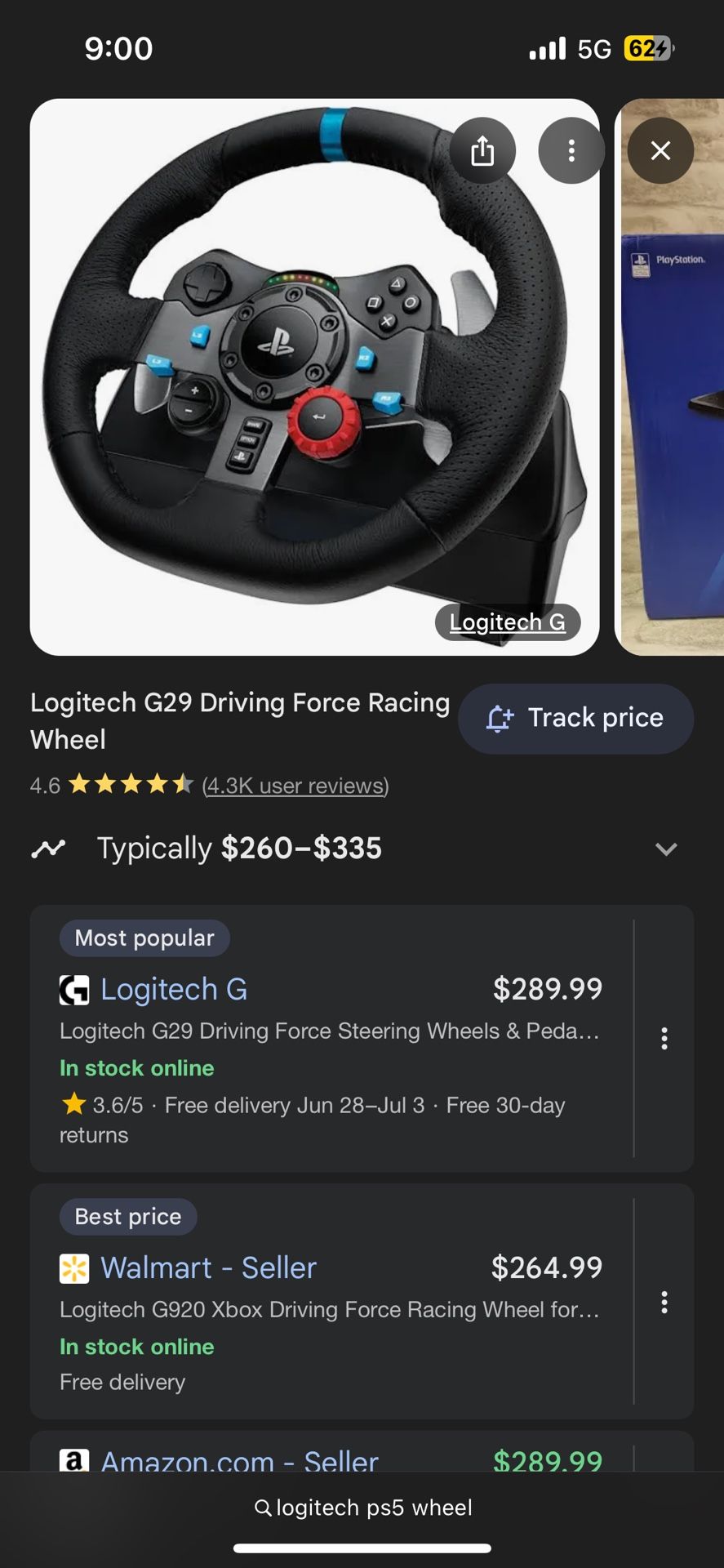 Ps5 Steering wheel