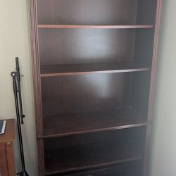 Solid wood bookshelf