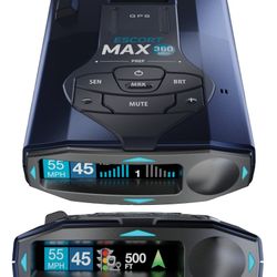 NEW SEALED UNTOUCHED Escort MAX 360 MKII Bluetooth Radar Detector (Blue Edition) $599