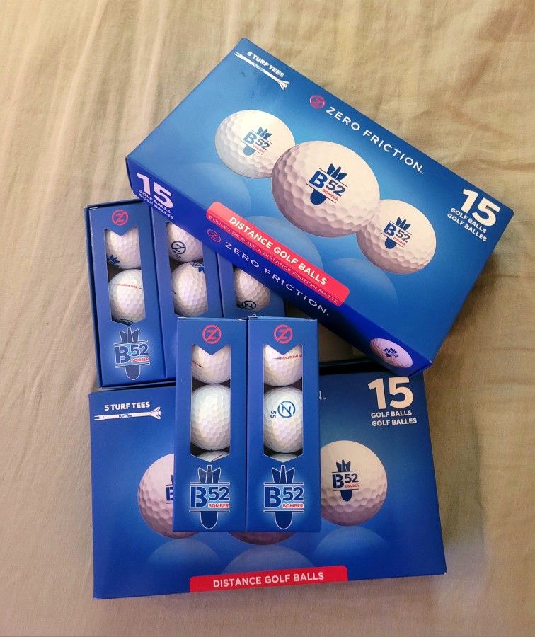 Golf Balls, Zero Friction B52 Bomber 