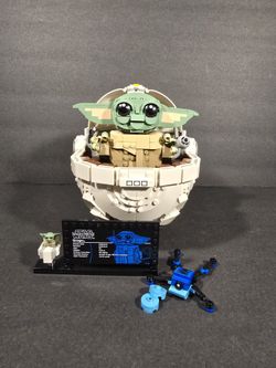 LEGO Star Wars Grogu with Hover Pram (set number 75403). Built. Open Box. No Missing Pieces. Box Included 
