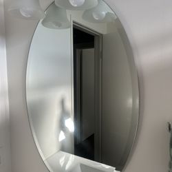 Oval Bathroom Mirror With Hanger
