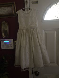 Spring/Summer Cream Dress with sequins (Cinderella)Size 6