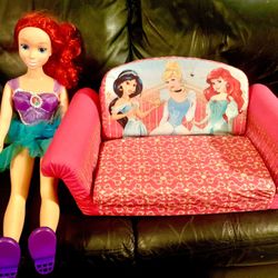 Life Size Princess And Fold Out Couch