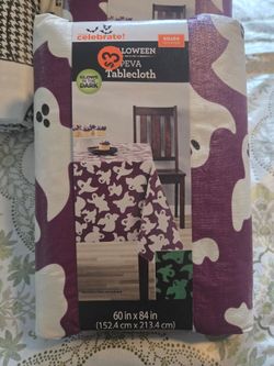 Way to Celebrate Halloween PEVA Tablecloth 60x84