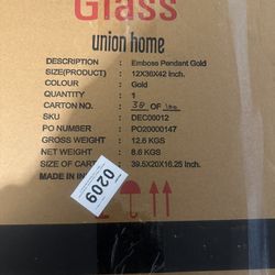 Emboss Pendant Gold 