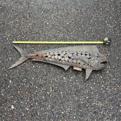 3ft Yard Art Fish Metal Art 
