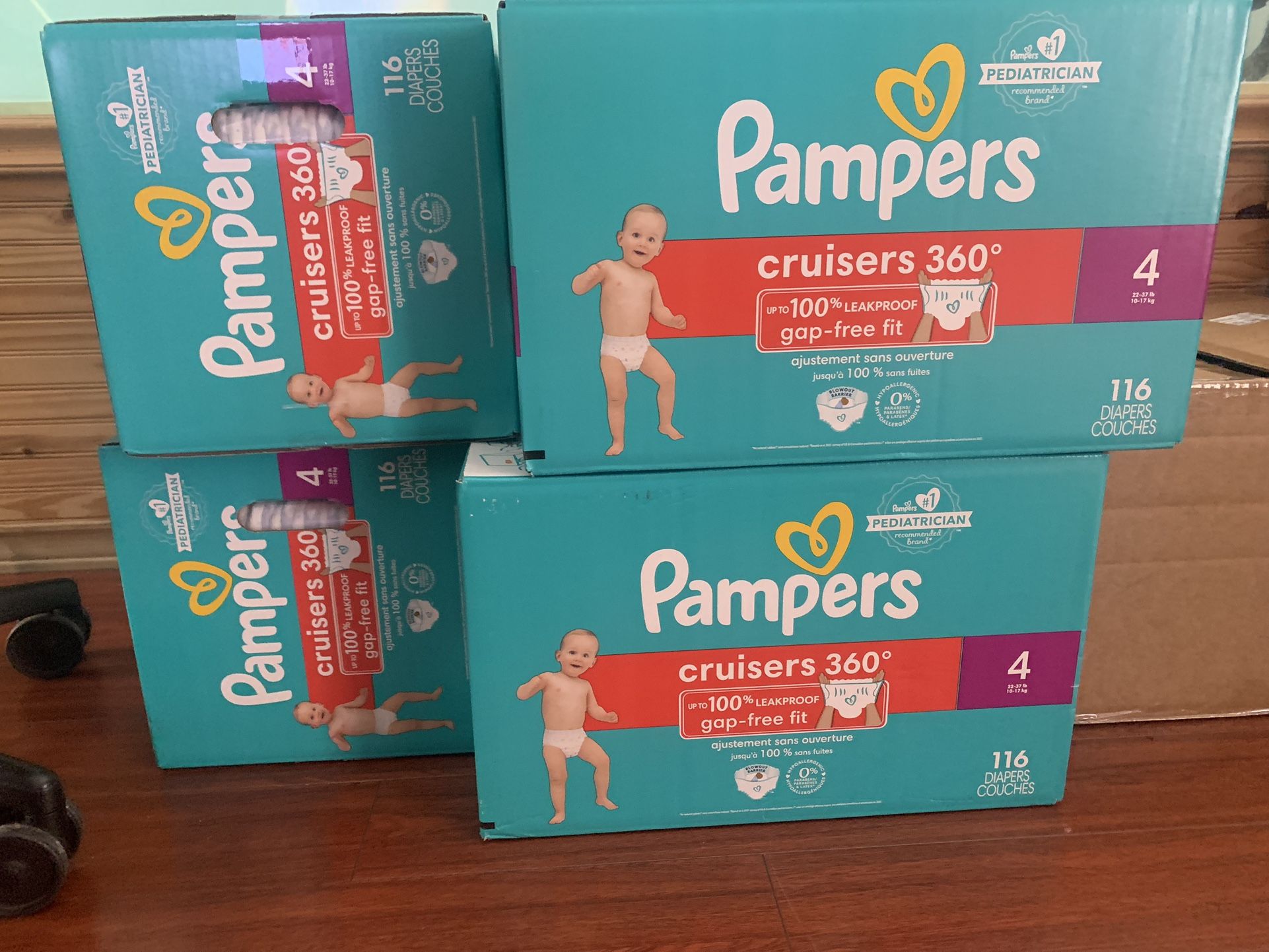 360 pampers cruises diapers pants  $35/each