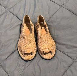 Woven Leather Huarache Sandals