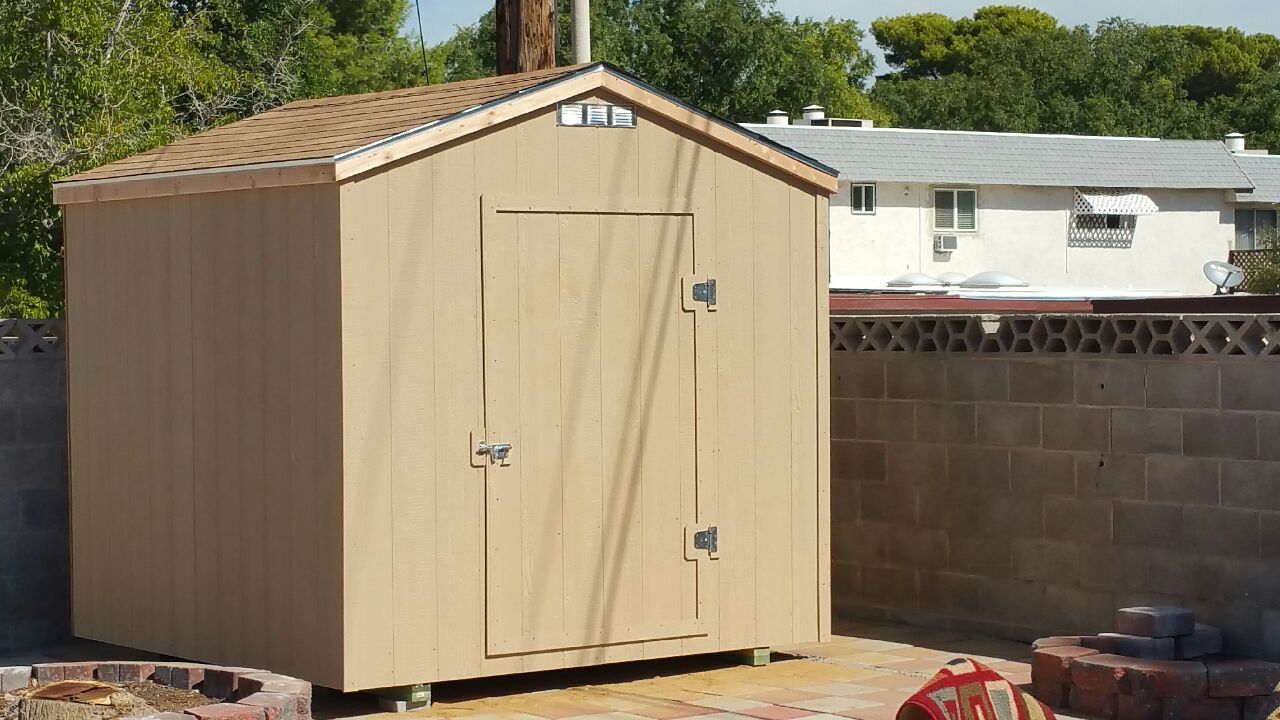 8x8 Storage sheds built on site in one day $895