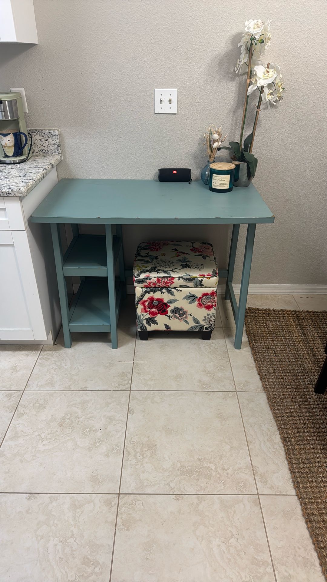 Rustic Cool Blue Desk/Table