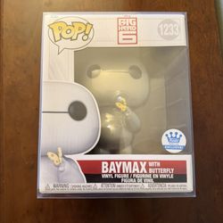 Baymax with Butterfly Funko Pop with Pop Protector