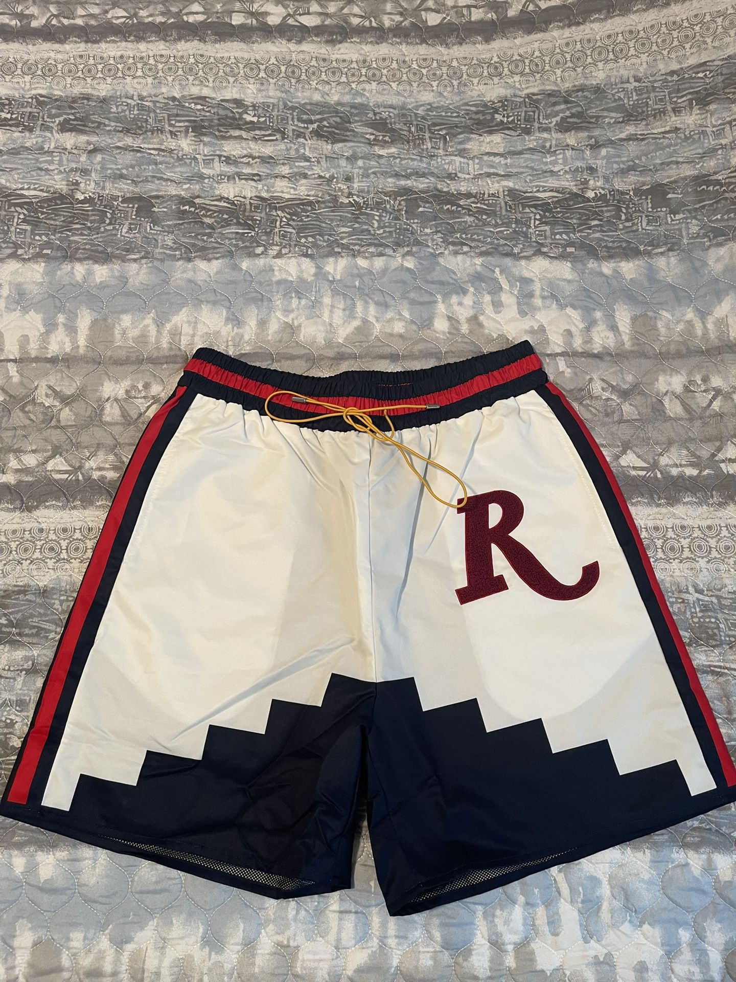 Men’s RHUDE Swim Shorts - CHANLINE “ R “ ( Rare ) / Large