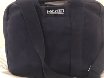 Vintage Lands End Bag/Briefcase Square Rigger