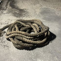 50”  Length 2’ Diameter Rope. Lightly Used Kept In Storage