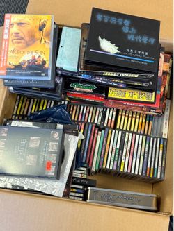 Large Lot of DVDs & CDs - Movies, Music, Classics