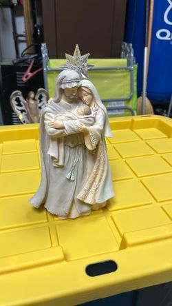 Enesco Foundations Christmas Holy Family Stone Resin Figurine