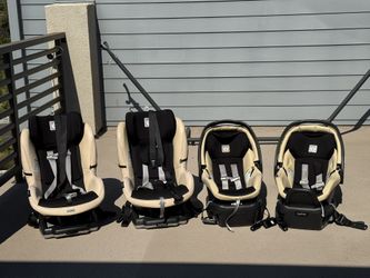 Peg Perego 2 Primo Viaggio 4/35 Infant Carseats & 2 Convertible Carseats In Paloma