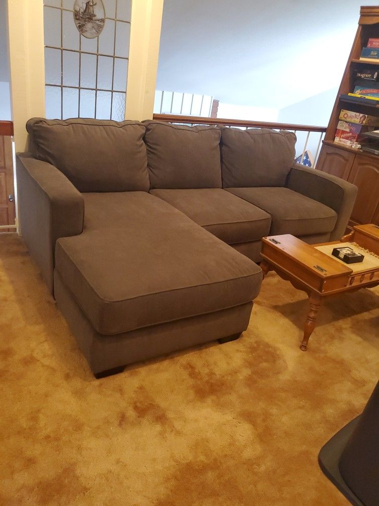 Sofa Couch Dark Grey Gray
