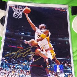 Kobe Bryant 8x10 Signed Autograph By Kobe Himself