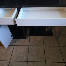 Black And White IKEA micke desk