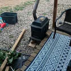 Cast-iron fireplace