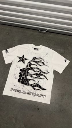 hellstar white graphic tshirt