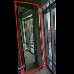 IKEA PAX Wadrobe Extra Tall with Mirror Door, 2 Drawers, 2 Glass Shelves And 1 Wooden Shelf