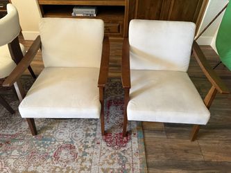 Pair of Mid-Century Modern Style Accent Chairs ( make me an offer )