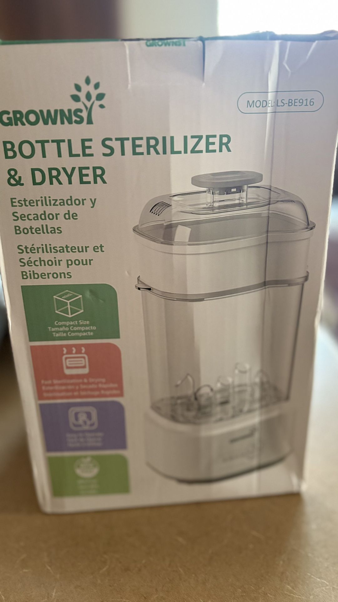 NEW IN BOX BOTTLE STERILIZER & DRYER