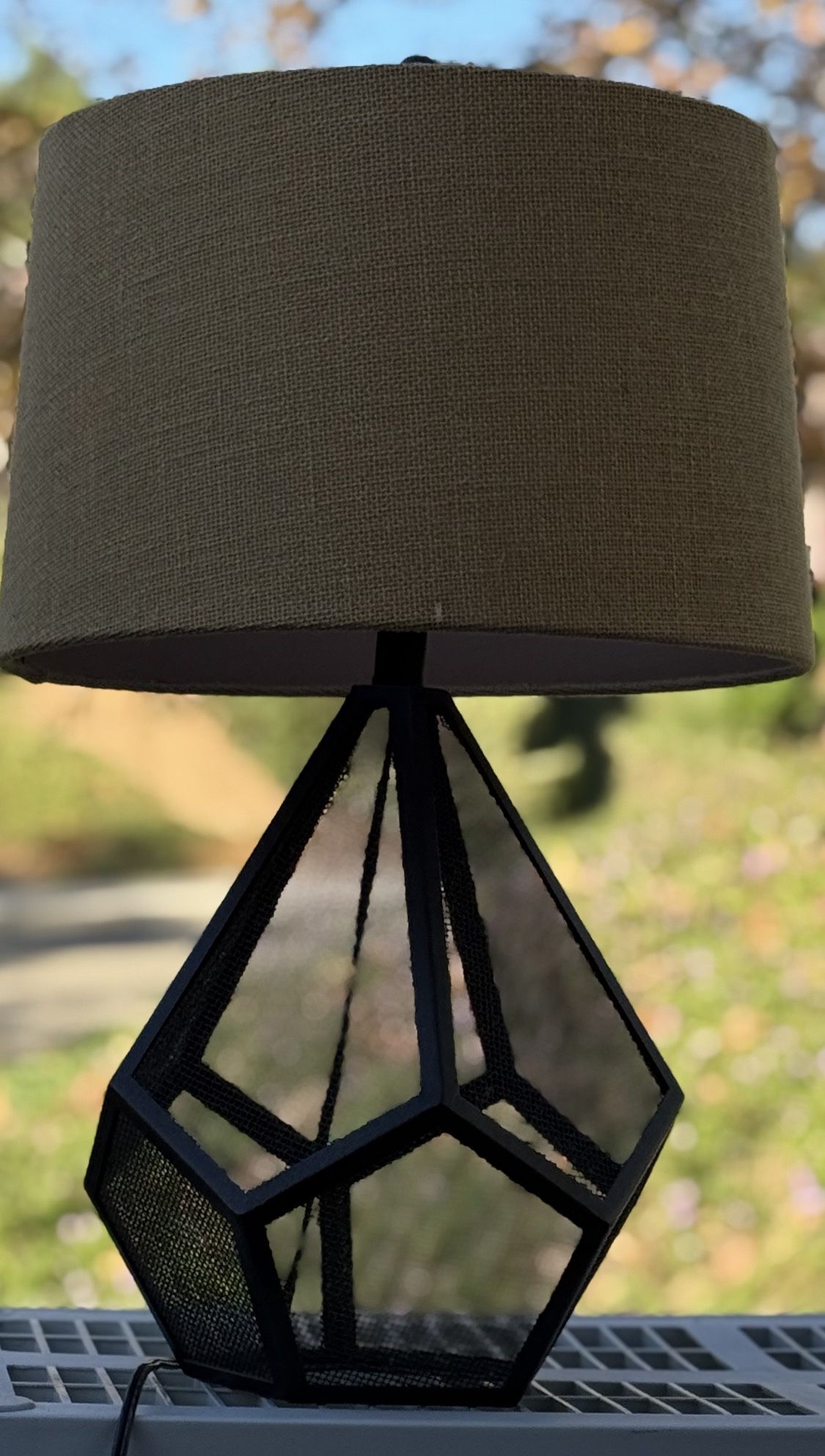 Metal Lamp With Lamp Shade