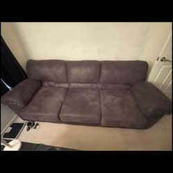 Balding Black Couch 