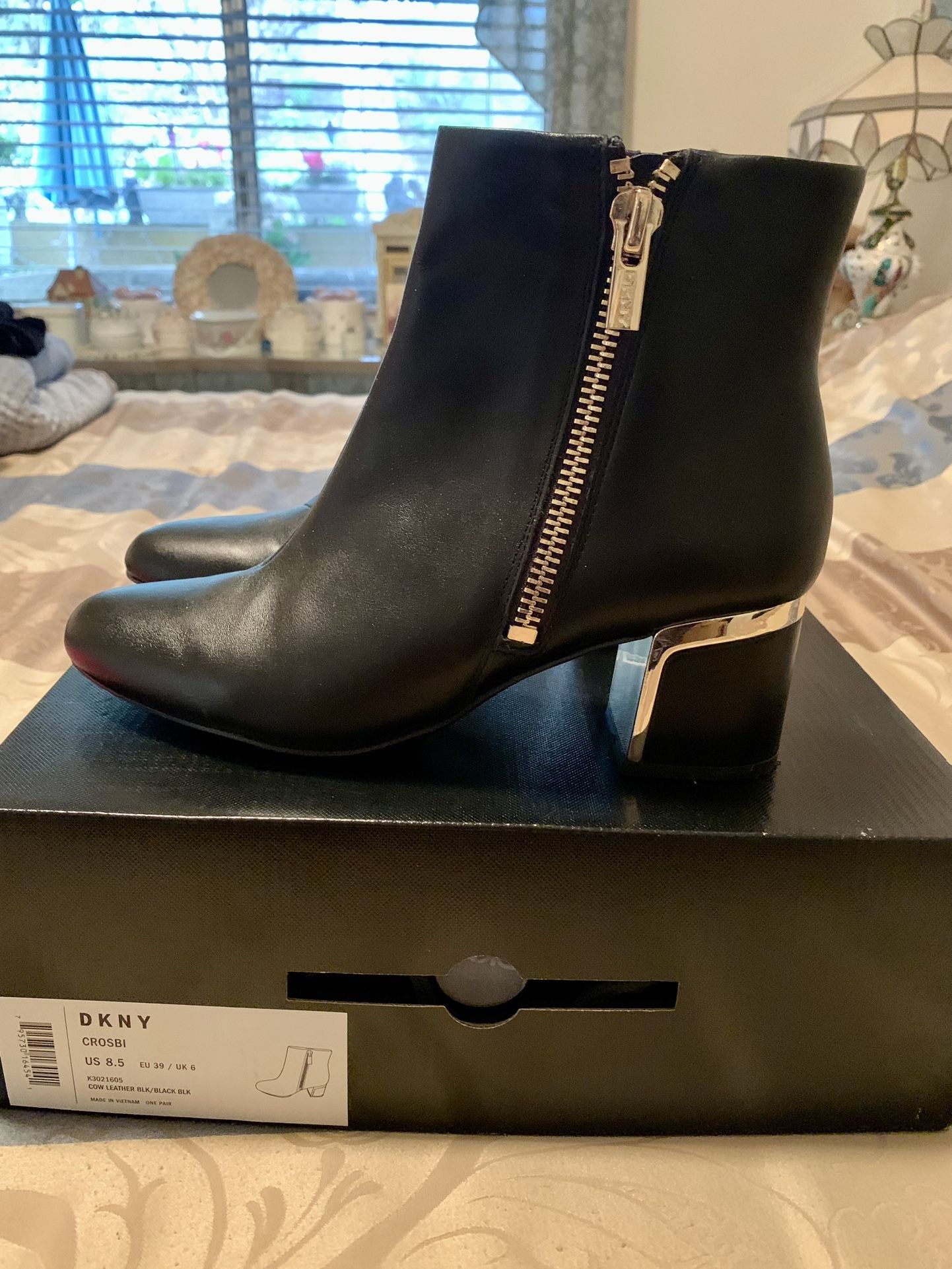 DKNY Black Booties