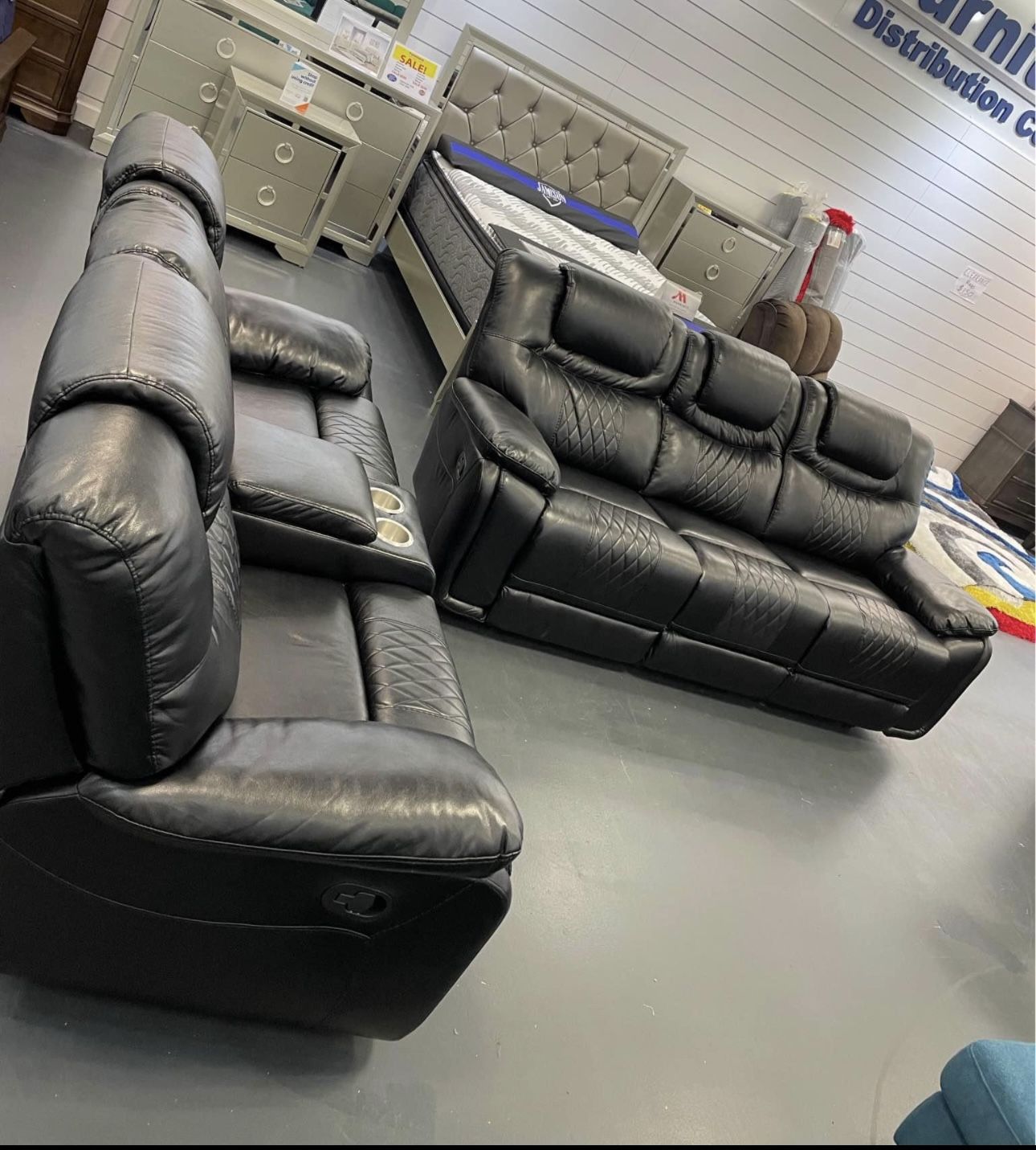 Santiago Two-Piece Recliner Sofa Loveseat $899