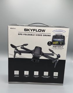 Brand New Vivitar SKYFLOW GPS Foldable 4K Video Drone