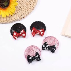 Mouse Ears Hair Clips ( 4pcs)