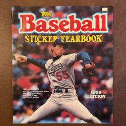 1989 Topps MLB Baseball Sticker Yearbook Album Orel Hershiser New No Stickers