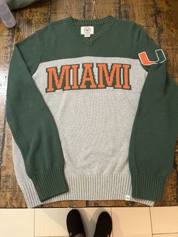 Miami Hurricanes Pullover V Neck Sweater 47brand 