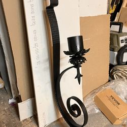 wrought iron candle holder