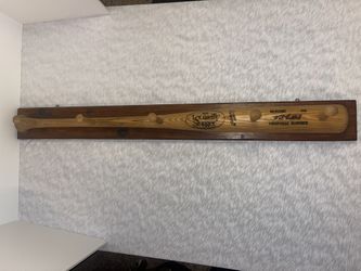 Vintage Louisville Slugger Baseball Bat Coat Rack