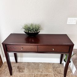 Wood Entryway Console Table